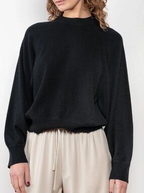 New LouLou Studio Paris Cashmere Sweater Black